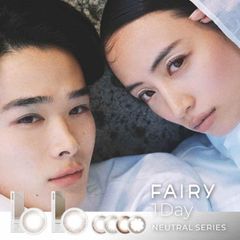 (正規取扱SHOP) カラコン フェアリーワンデー ニュートラル 1箱10枚入 1日使い捨て 14.5mm 14.2mm FAIRY 1day 度なし ±0.00