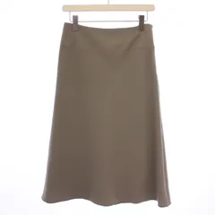 アドーア 23AW ナイロン2WAY スカート フレア ロング カーキ 36 ADORE - アドーア 23AW ナイロン2WAY スカート フレア ロング