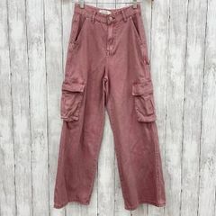 【 BEIDELLI 】ベイデリー サイドループカーゴワイドデニムパンツ SHORT ピンク Sサイズ