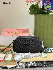 【今日特価】Gucci GG Marmont Small Chain Shoulder Bag in Black / グッチ GG マルモント スモールチェーンショルダーバッグ ブラック
