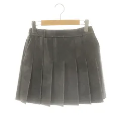 エモダ EMODA 24AW ヴィンテージライクプリーツミニスカート M チャコールグレー /DO ■OS