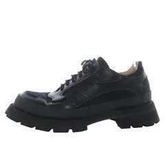 ジルサンダー JIL SANDER チャンキーソール ダービーシューズ レザー キャンバス 42 ブラック /YO9 ■SHのサムネイル
