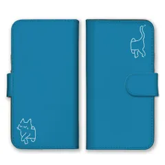 OPPO Reno 13A ケース 手帳型 オッポリノ 13A スマホケース 携帯ケース 猫 ねこ ネコ 子猫 猫扉 絵 イラスト 可愛い かわいい ワンポイント ピンク ブルー  カラー07