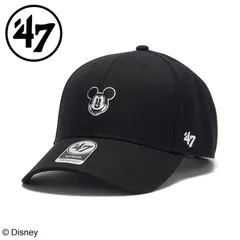 25秋冬 フォーティーセブン 47 メンズ レディース (ユニセックス) エムブイピー Disney ディズニー ミッキーマウス ブラック 14865130 帽子 キャップ 可愛い かわいい