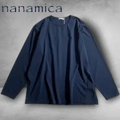 nanamica ナナミカ 日本製 COOLMAX Jersey L/S Tee ドライタッチ コットン混ジャージー 裏毛編み天竺 クルーネック 長袖 Tシャツ カットソー SUHS424 定価1.4万 ネイビー XL ▲040▼50917w05