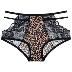 プチプラ特価 ハイウエスト ショーツ 紐パン サイドストリング インナー 下着 レース 花柄 ヒョウ柄 セクシー 通気性 かわいい おしゃれ 黒 白 rs-032