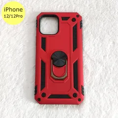 iPhoneケース 耐衝撃 衝撃吸収 iPhone 12 12Pro レッド スマホ アイフォン ケース
