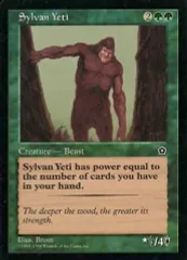 【中古】マジックザギャザリング [R]：Sylvan Yeti/森イエティ