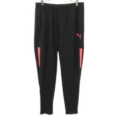 PUMA プーマ トレーニング ロングジャージパンツ L 黒 メンズ 古着