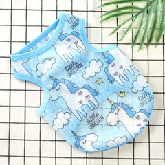 【在庫処分品】【Mサイズ】犬服 小型犬服 メッシュ タンクトップ ベスト デザイン 小型犬 中型犬 キャラクタータンク