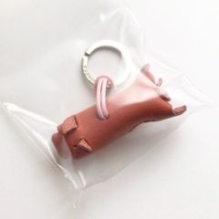 La Cuoieria トスカーナレザー 牛革キーホルダー ぶた