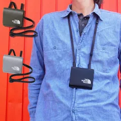 ザ・ノース・フェイス  メンズ レディース 財布 (MG)グレー NM82017 フィルデンスミニホルダー ウォレット 小銭入れ 二つ折り カードケース パスケース 小型 スリム 薄型 首下げ ネックストラップ付き アウトドア スポーツ