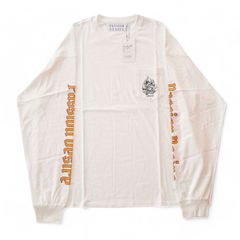 el conductorH コンダクター コットン L/S Tシャツ CHAIN ホワイト