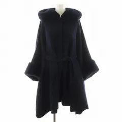 【美品】CELFORD 24AW ファー　ポンチョ　コート　ブラック CELFORD (12%OFF) / セルフォード ファーポンチョコート 24秋冬