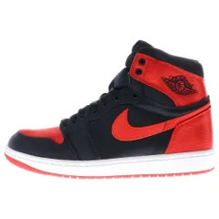 NIKE (ナイキ) WMNS AIR JORDAN 1 RETRO HIGH OG SATIN BRED ウィメンズ エアジョーダン1 レトロ ハイカットスニーカー サテンブレッド US10.5/27.5cm FD4810-061