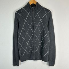 TOMMYHILFIGER トミーヒルフィガー　ジップアップ　ニットセーター　古着