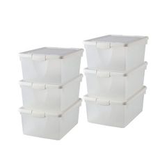 IKEA FIRRA フィッラ ふた付き収納ボックス 透明 6個セット - メルカリ