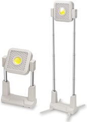 投光器 充電式 LED投光器 360°回転投光器 作業灯 13000mAH大容量  フラッドライト 10000LM ソーラー充電/Type-c充電 伸縮投光器 4つ点灯モード 高さ調節可能 便携式 磁気設計 キャンプ 夜釣り登山 野外照明ライト/工事ライト