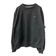 Champion ロゴスウェット トレーナー M グレー チャンピオン カットソー ワンポイントロゴ プルオーバー 古着卸 アメリカ仕入 a709-5651