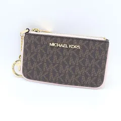 新品同様 マイケルコース 小銭入れ 35S2GTVK1B/648 ブラウンカラー チャーム付き レディース財布 OGI 2000000 NSK