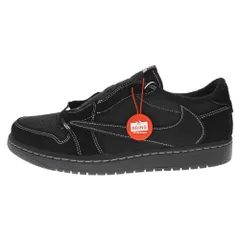 NIKE (ナイキ) ×TRAVIS SCOTT AIR JORDAN 1 LOW OG SP BLACK PHANTOM DM7866-001 トラヴィススコット ブラックファントム エアジョーダン 1 ロー スニーカー US10/28.0cmのサムネイル