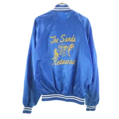 K-BRAND 80s ヴィンテージ USA製 バックプリント スタジャン M ブルー メンズ 古着