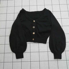 ◇ ⊇ ロイヤルパーティー 防寒性良好 長袖 金属ボタンカーディガン サイズF ブラック系 レディース E  【1509190034530】