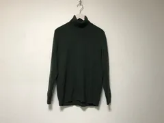 本物ラッピンノットWRAPINKNOTウールタートルネックニット長袖セーターメンズサーフミリタリービジネススーツゴルフ緑グリーン3日本製Lのサムネイル