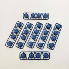 ミニ四駆　中径ローハイトホイール（ディッシュ／穴なしタイプ／ブラック）７個セット