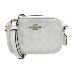 ◎◎COACH コーチ ミニ ジェイミー カメラ バッグ シグネチャー ショルダーポーチ C9926 ホワイト