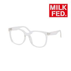 サングラス ミルクフェド レディース メガネ MILKFED milkfed LOGO BIG SQUARE SUNGLASSES 103252054002 クリア ブランド 透明 UVカット カラーレンズ ブランド オシャレ 眼鏡 めがね メガネ 眼鏡ケース