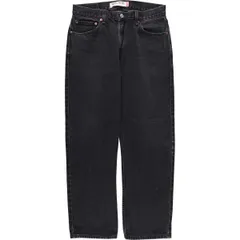 古着 00年代 リーバイス Levi's 505 REGULAR FIT ブラックデニム テーパードデニムパンツ メンズw34相当/eaa580238