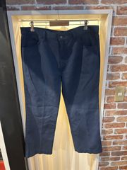 【極太】【大きいサイズ】Levi's リーバイス STA-PREST スタプレ コットンパンツ 綿パンツ ネイビー系 ノータック サイズW40 A-482
