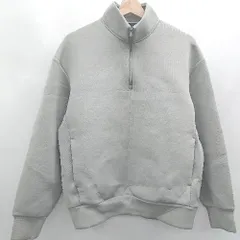 ◇ ⊇ UNIQLO ユニクロ ハーフジップ 長袖 ウルトラストレッチドライスウェット プルオーバー サイズM グレー メンズ E  【1505290033954】