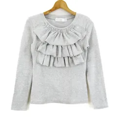 トッコ クローゼット カットソー シャツ 長袖 ストレッチ ブランド トップス レディース M-Lサイズ グレー tocco 【中古】