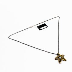 【新品】ARGENT GLEAM ﾌﾗｯｸﾞｽﾀｰﾈｯｸﾚｽ AN337 真鍮 ｼﾙﾊﾞｰ925