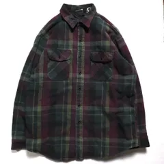 90's USA製 Field & Stream ファイブブラザー キルティング付き チェック柄ネルシャツ (XL) 中綿ネル FIVE BROTHER ９０年代 アメリカ製　アメリカ古着 USED  ビンテージ ヴィンテージ