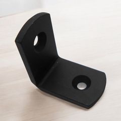【10個入】黒 L型Rアングル  30mm 補強金具　L型ブラケット　DIY  L字金具　アングルブラケット