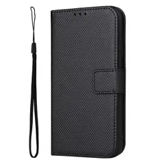 iPhone14 Pro Max ケース 手帳 アイフォン14 プロマックス  チェックレザー シンプル 手帳 ケース 【Color】 ブラック