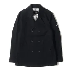 BURBERRY BLACK LABEL バーバリー ブラックレーベル コート サイズ:M ストレッチ コットン ツイル ピーコート ネイビー アウター ブルゾン【メンズ】のサムネイル