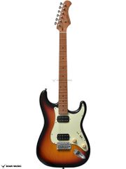 Bacchus バッカス BST-3-RSM/M 3TS 3トーンサンバースト 2ハムバッカー エレキギター ローステッドメイプルネック採用 ユニバースシリーズ ストラト タイプ