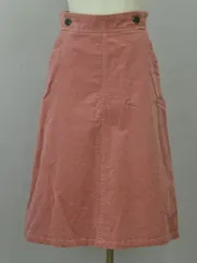 ナノユニバース nano・universe スカート コーデュロイ 38サイズ ピンク レディース j_p F-M12264
