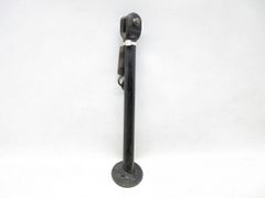灰皿】蓋付スタンド灰皿ハンドメイド マットブラック仕様 ガレージ