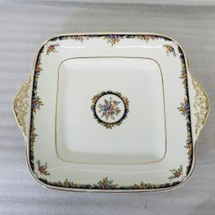 【美品】WEDGWOOD ウエッジウッド OSBORNE B&Bプレート 大皿 四角型