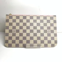 f001 B 極美品 LOUIS VUITTON ルイヴィトン ダミエ アズール ネヴァーフルMM ネヴァーフル用 ポーチのみ マルチポーチ