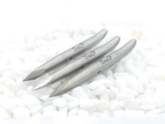SeaF（シーフ） 64チタン　銛先チョッキ　３面カット　銀色　３本セット（３Ｐ）