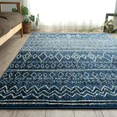 大人気☆ 新品 ペルシャ絨毯 約104×68cm クリームベース フラワー