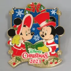 【中古】バッジ・ピンズ ミッキーマウス＆ミニーマウス ピンバッジ 「ディズニー・クリスマス2023」 東京ディズニーリゾート限定