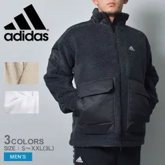 レア》adidas アディダス総柄フリースボアジャケット黒XL レア》adidas アディダス総柄フリースボアジャケット黒XL
