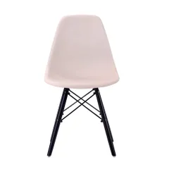  【4脚セット】【ミルクティー座面＆ダークブラウン脚】イームズチェア リプロダクト ダイニングチェア ダイニングチェアー イームズチェア DSW eames イームズ チェアー DSW イームズ椅子 チェア イームズチェアー 木